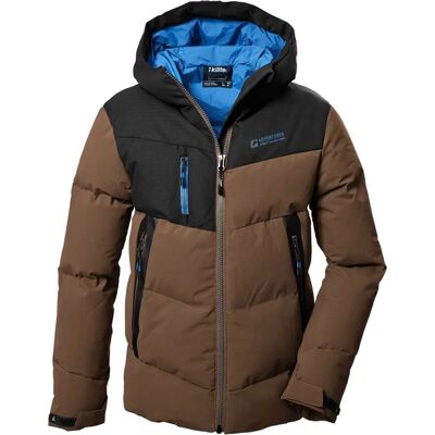 Chaqueta infantil marrón Killtec KOW 376 - Resistente al agua, A prueba de viento, Ecológica Chaqueta infantil marrón Killtec KOW 376 - Resistente al agua, A prueba de viento, Ecológica