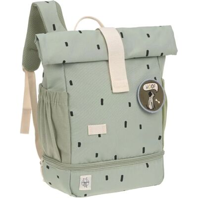 Lässig Mini Rolltop Hátizsák - Happy Prints - Világos Olíva Lässig Mini Rolltop Hátizsák - Happy Prints - Világos Olíva