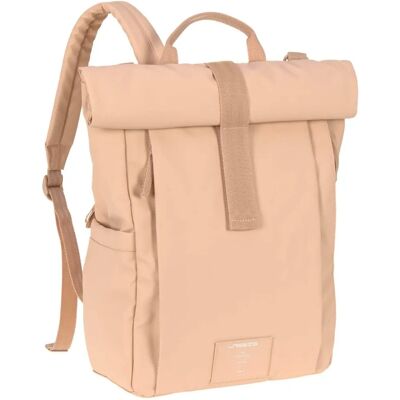 Sac à dos Rolltop Green Label - Rose Pêche - Sac à langer Sac à dos Rolltop Green Label - Rose Pêche - Sac à langer