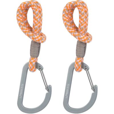 Lässig Ensemble de 2 Crochets pour Poussette - Métal & PP, Beige & Orange - Publicité Lässig Ensemble de 2 Crochets pour Poussette - Métal & PP, Beige & Orange - Publicité