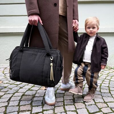 LÄSSIG - Yula Weekender Bag - Noir - Nylon LÄSSIG - Yula Weekender Bag - Noir - Nylon