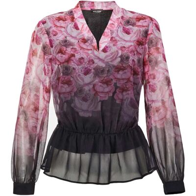 Goldner Fashion - Elegantti painokuvioitu pusero - Schwarz Goldner Fashion - Elegantti painokuvioitu pusero - Schwarz