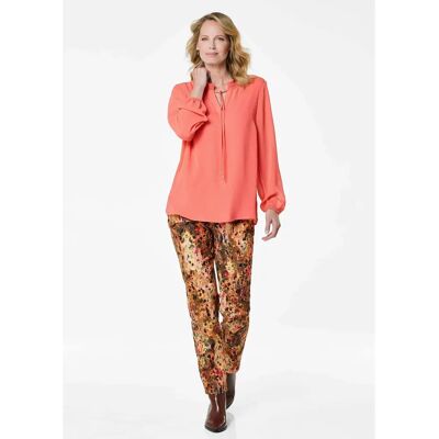 Goldner Fashion Sifonkipusero - korallenrot - Gr. 46 Damen - Bluse Goldner Fashion Sifonkipusero - korallenrot - Gr. 46 Damen - Bluse