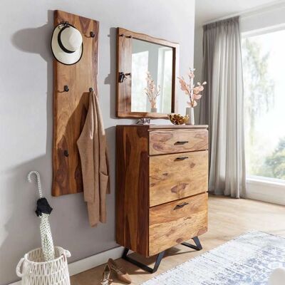 PHARAO24 - Gardero-Set - Sheesham - Schwarz - Furniture PHARAO24 - Gardero-Set - Sheesham - Schwarz - Furniture