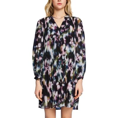 Esprit RCS Fluent Aop - Noir - Robe Femme Esprit RCS Fluent Aop - Noir - Robe Femme