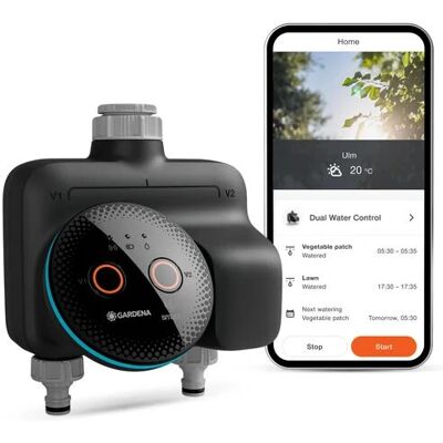Gardena 19034-20 Smart Dual Water Control - Smarte Gartenbewässerung Gardena 19034-20 Smart Dual Water Control - Smarte Gartenbewässerung