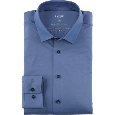 OLYMP Luxor Overhemd 24/Seven Blauw - Overhemd OLYMP Luxor Overhemd 24/Seven Blauw - Overhemd