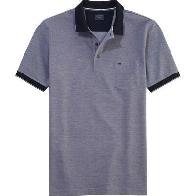 OLYMP Casual Poloshirt - Blau, 3XL, Kurzarm - Polo-Shirt OLYMP Casual Poloshirt - Blau, 3XL, Kurzarm - Polo-Shirt