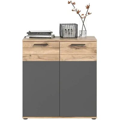 XONOX.home Kommode Mason Nox Eiche Basalt grau 80x87cm XONOX.home Kommode Mason Nox Eiche Basalt grau 80x87cm