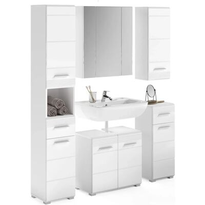 XONOX.home Linus Badmöbel-Set weiß 5-teilig - Badezimmer XONOX.home Linus Badmöbel-Set weiß 5-teilig - Badezimmer