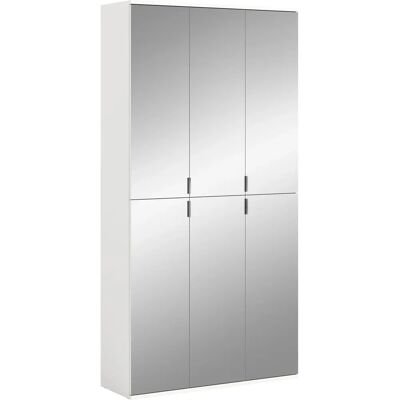 XONOX.home Kleiderschrank GE7009-09 - Weiß - Mehrzweck mit Spiegel XONOX.home Kleiderschrank GE7009-09 - Weiß - Mehrzweck mit Spiegel
