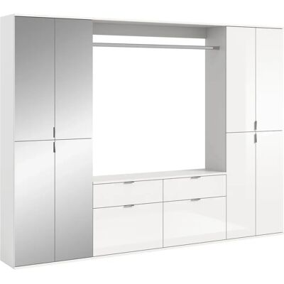 XONOX.home Klesskap med Speil - Moderne Design, 243x193cm, Hvit XONOX.home Klesskap med Speil - Moderne Design, 243x193cm, Hvit