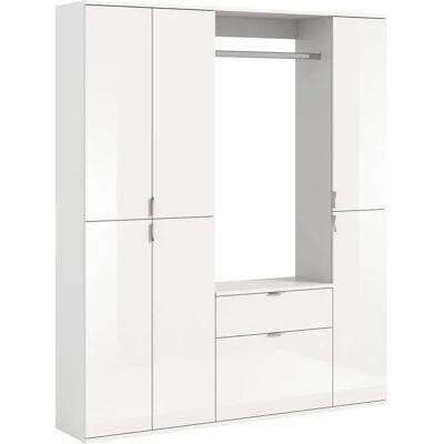 XONOX.home Weiß ProjektX Kleiderschrank - Garderoben-Set XONOX.home Weiß ProjektX Kleiderschrank - Garderoben-Set
