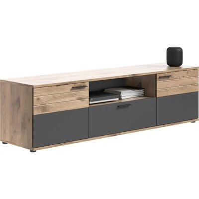 XONOX.home Mason TV Pad - Nox tölgy & Basalt szürke - 194cm XONOX.home Mason TV Pad - Nox tölgy & Basalt szürke - 194cm
