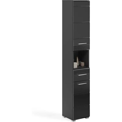 XONOX.home Badezimmer Hochschrank Linus - Verstellbare Regale, Umkehrbare Tür - Badmöbel XONOX.home Badezimmer Hochschrank Linus - Verstellbare Regale, Umkehrbare Tür - Badmöbel