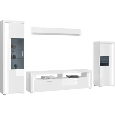 XONOX.home Modell GE7037-06 Magas fényű fehér falikép - Living Room Wall Unit XONOX.home Modell GE7037-06 Magas fényű fehér falikép - Living Room Wall Unit