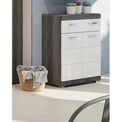 INOSIGN Siena Badschrank - Hochglanz weiß, FSC-Holz, Verstellbare Einlegeböden INOSIGN Siena Badschrank - Hochglanz weiß, FSC-Holz, Verstellbare Einlegeböden
