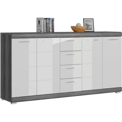 INOSIGN Siena Hochglanz Weiß 4-türer Sideboard INOSIGN Siena Hochglanz Weiß 4-türer Sideboard