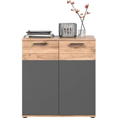 INOSIGN Riga Sideboard - FSC Holz - Braun & Grau - 80x87x40 cm INOSIGN Riga Sideboard - FSC Holz - Braun & Grau - 80x87x40 cm