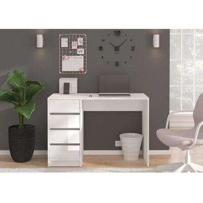 INOSIGN Pisa Schreibtisch - Weiß, Mit Schublade, 110cm Breite INOSIGN Pisa Schreibtisch - Weiß, Mit Schublade, 110cm Breite