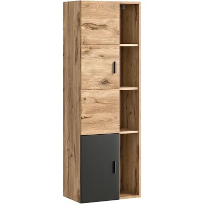 Meuble de salle de bain mi-hauteur en bois - Rangement salle de bain - Publicité Meuble de salle de bain mi-hauteur en bois - Rangement salle de bain - Publicité