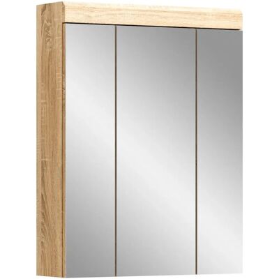 Armoire de salle de bain SCHLOONSEE 60cm 3 portes miroirs - Publicité Armoire de salle de bain SCHLOONSEE 60cm 3 portes miroirs - Publicité