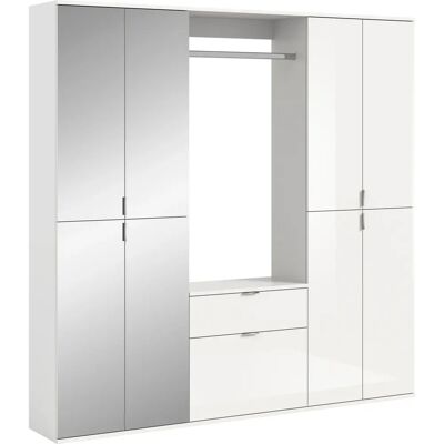 INOSIGN Trondheim Weiß Hochglanz Garderoben-Set - Schrank & Schuhschrank INOSIGN Trondheim Weiß Hochglanz Garderoben-Set - Schrank & Schuhschrank