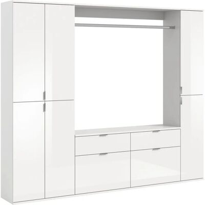 INOSIGN Trondheim Weiß Hochglanz Garderoben-Set - Kastenmöbel-Sets INOSIGN Trondheim Weiß Hochglanz Garderoben-Set - Kastenmöbel-Sets