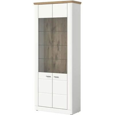 Höffner Accadia Weiß Standvitrine - Schrank Höffner Accadia Weiß Standvitrine - Schrank