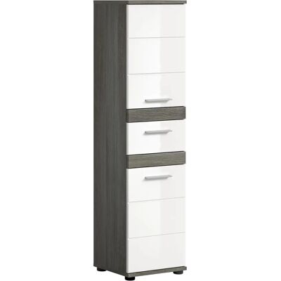 Twyyni Grau Weiß Badezimmer-Schrank - Badschrank Twyyni Grau Weiß Badezimmer-Schrank - Badschrank