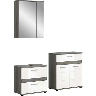 Höffner Weiße Wand-Badmöbel - 146x191x34 cm Höffner Weiße Wand-Badmöbel - 146x191x34 cm