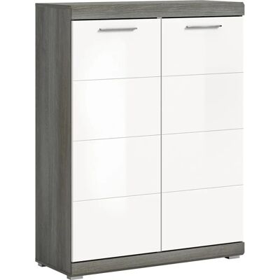 Xonox Home Weiß Hochglanz Schuhschrank - Moderner Flur Xonox Home Weiß Hochglanz Schuhschrank - Moderner Flur
