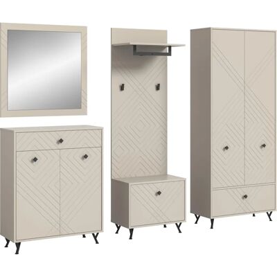Höffner Predsieňová skriňa - Garderobenkombination - Beige Höffner Predsieňová skriňa - Garderobenkombination - Beige