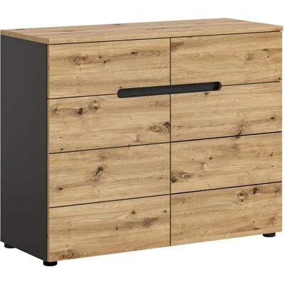 Xonox Home Canu Holzfarbige Kommode Xonox Home Canu Holzfarbige Kommode