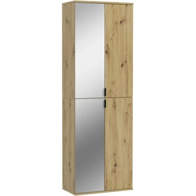 Sconto Schrank - Holzfarben 60x193x34 cm - Schrank Sconto Schrank - Holzfarben 60x193x34 cm - Schrank