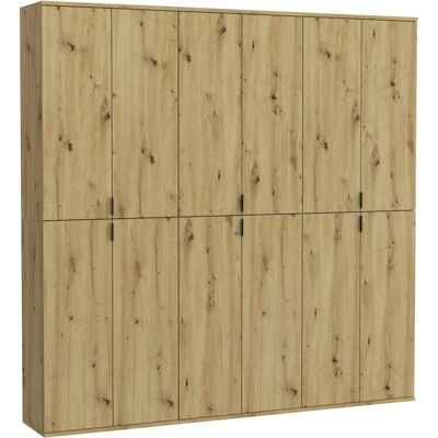 Sconto Holzschrank 183x193x34 cm - Garderobenschrank Sconto Holzschrank 183x193x34 cm - Garderobenschrank