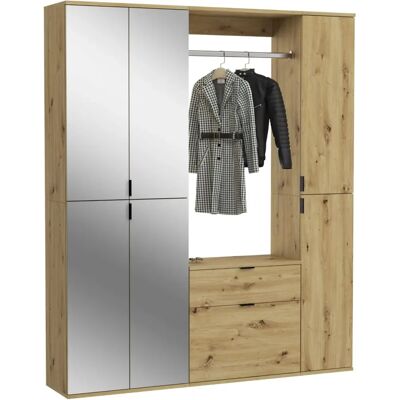Sconto Garderobesett - 152/193/34 cm Høy kvalitet trefinish Sconto Garderobesett - 152/193/34 cm Høy kvalitet trefinish