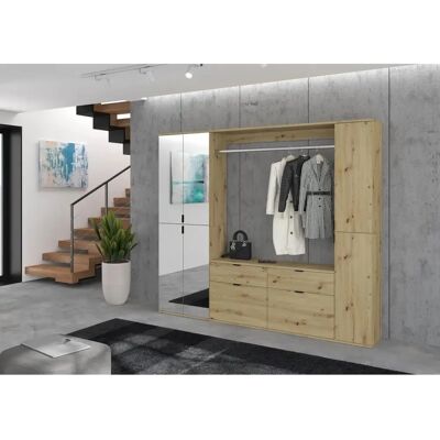Sconto Garderobenkombination - 212/193/34 cm - Holzfarben Sconto Garderobenkombination - 212/193/34 cm - Holzfarben