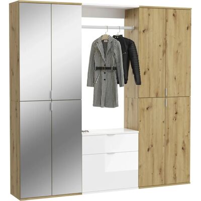 Sconto Holzfarben garderobesett 183x193x34cm - Garderobekombinasjon Sconto Holzfarben garderobesett 183x193x34cm - Garderobekombinasjon