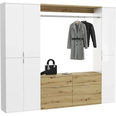 Sconto Trehvit Garderobesett 212x193x34 cm Sconto Trehvit Garderobesett 212x193x34 cm
