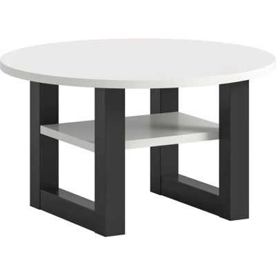 Höffner Hvitt og Grått Sofabord - Moderne kompakt design Höffner Hvitt og Grått Sofabord - Moderne kompakt design