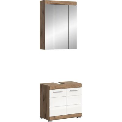 Höffner Holz-Badmöbel-Set - Komplett-Badkollektion Höffner Holz-Badmöbel-Set - Komplett-Badkollektion