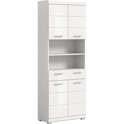 Hochschrank Schloonsee - 74cm, 4 Türen, 2 offene Fächer - Badschrank Hochschrank Schloonsee - 74cm, 4 Türen, 2 offene Fächer - Badschrank