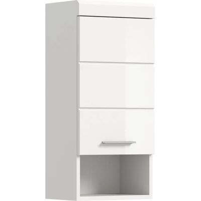 Höffner Fehér Fali Szekrény - 37cm - 1 Ajtó - Nyitott Polc Höffner Fehér Fali Szekrény - 37cm - 1 Ajtó - Nyitott Polc
