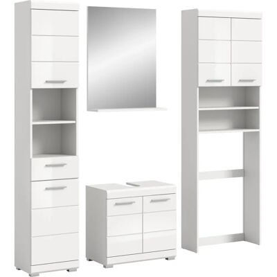 Höffner Hvit Badmøbel-Sett - 4 deler Höffner Hvit Badmøbel-Sett - 4 deler