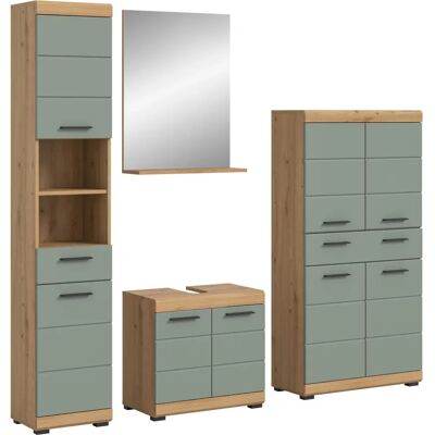 Grønn Badromsmøbelsett - 4 deler - Moderne bademøbler Grønn Badromsmøbelsett - 4 deler - Moderne bademøbler