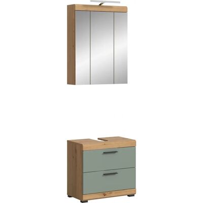 Höffner SCHLOONSEE 2-delt badmøbelsett - LED-belysning Höffner SCHLOONSEE 2-delt badmøbelsett - LED-belysning