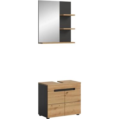 Höffner grå baderomsinnredning - 63x193 cm - Moderne design Höffner grå baderomsinnredning - 63x193 cm - Moderne design