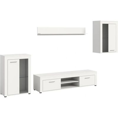 Sconto Weiße Wohnwand - Wohnzimmerwand Sconto Weiße Wohnwand - Wohnzimmerwand