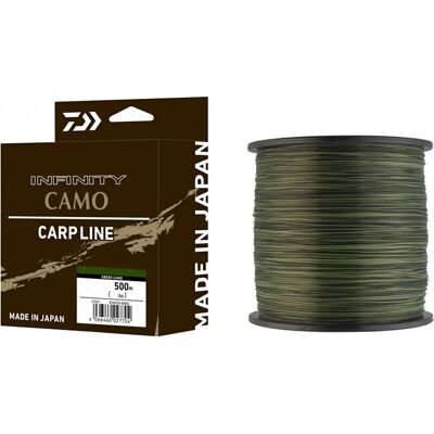 Daiwa Infinity Camo 0,34 mm - 1050 m Fil de pêche monofilament coulant - Publicité Daiwa Infinity Camo 0,34 mm - 1050 m Fil de pêche monofilament coulant - Publicité
